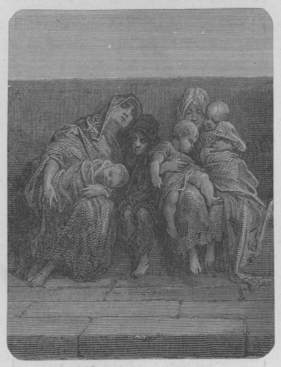 母親と子供 作： Gustave after Dore